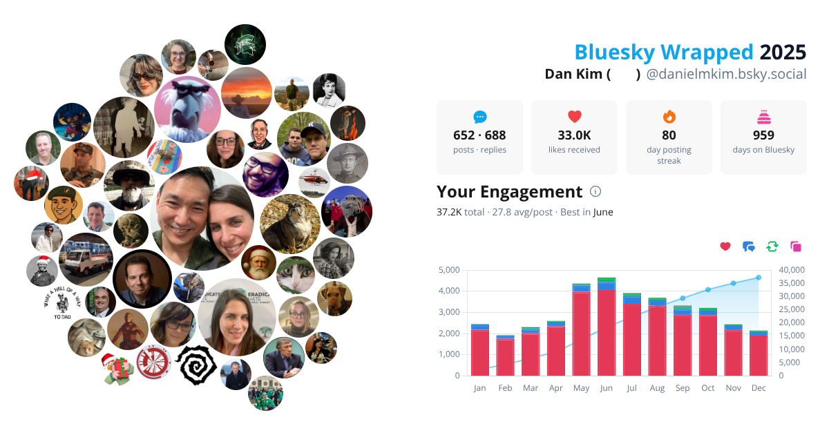 Your Bluesky Wrapped 2025 preview