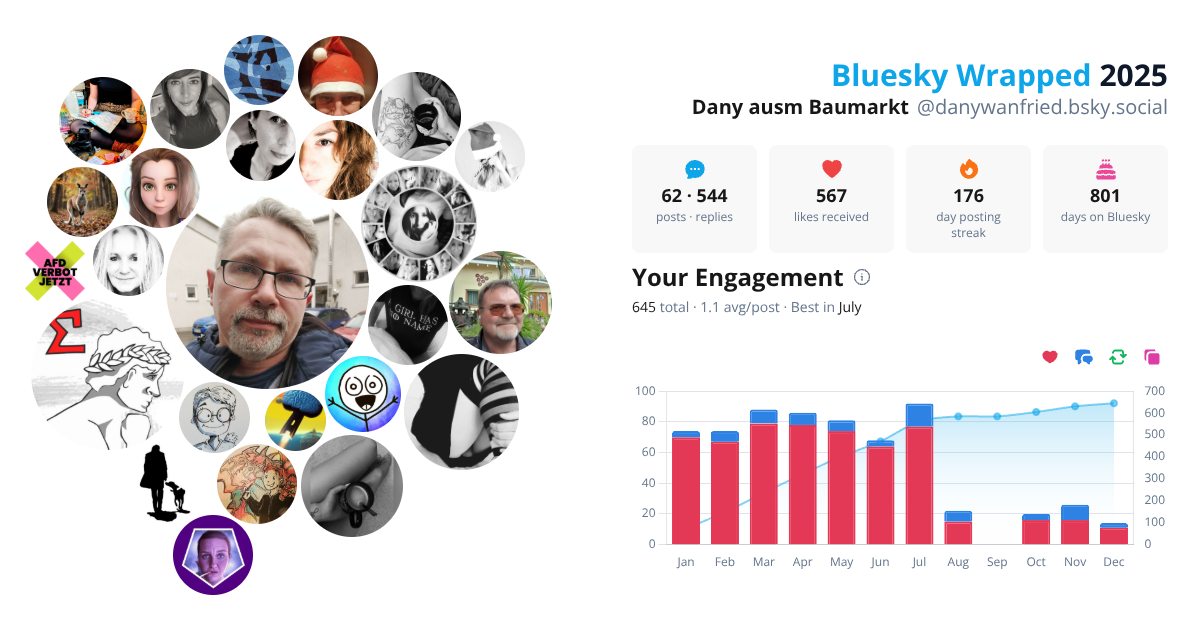 Your Bluesky Wrapped 2025 preview