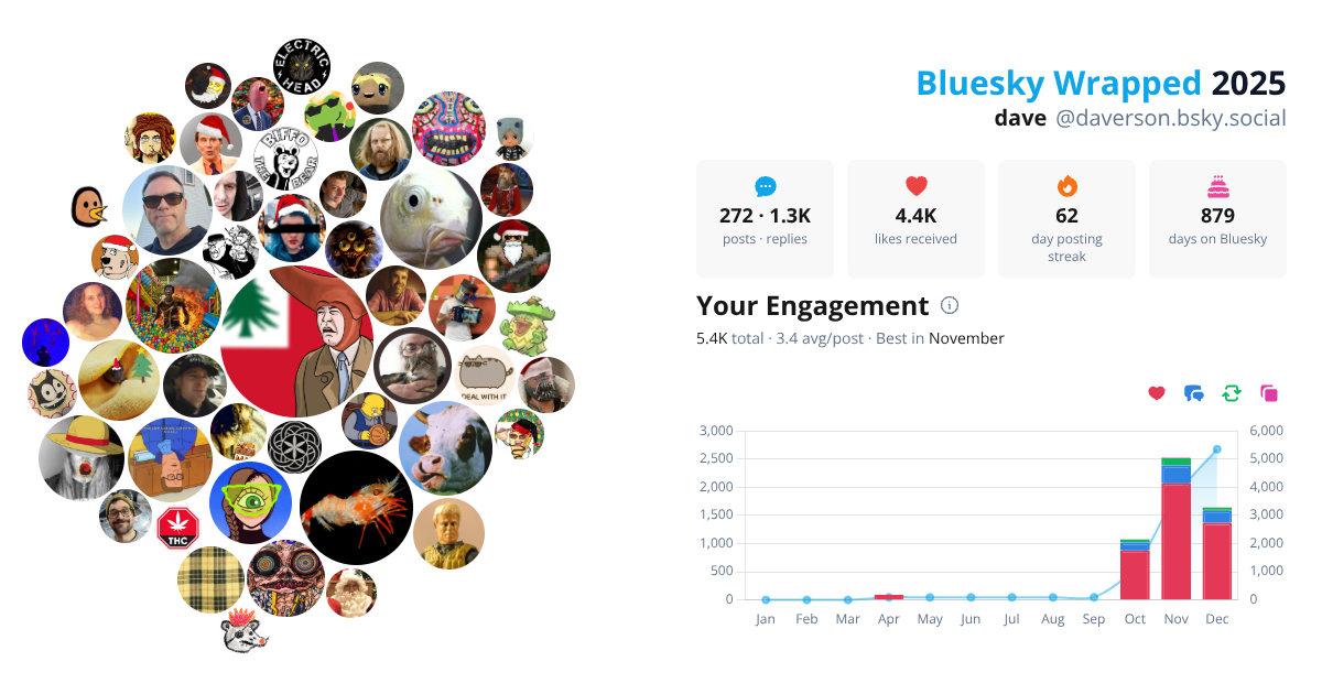 Your Bluesky Wrapped 2025 preview