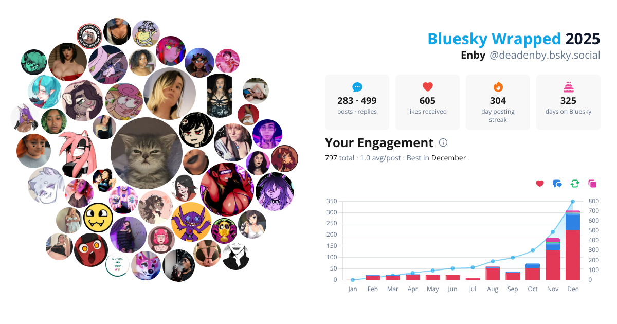 Your Bluesky Wrapped 2025 preview