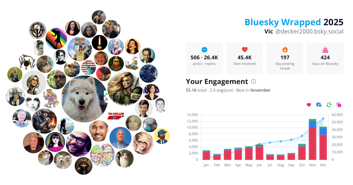 Your Bluesky Wrapped 2025 preview