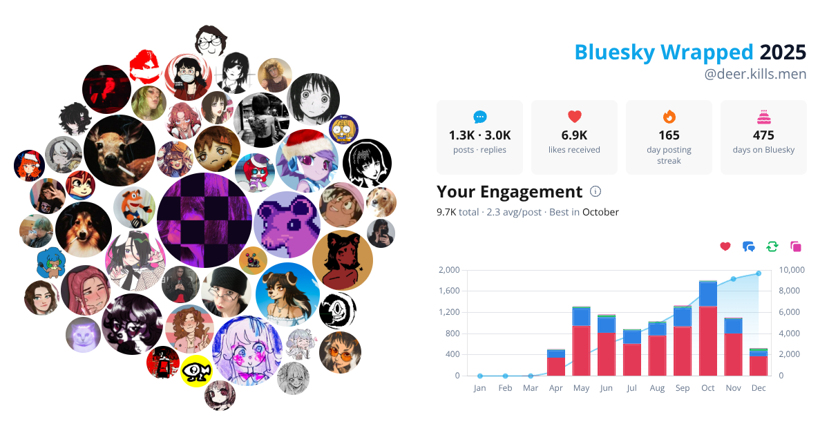 Your Bluesky Wrapped 2025 preview