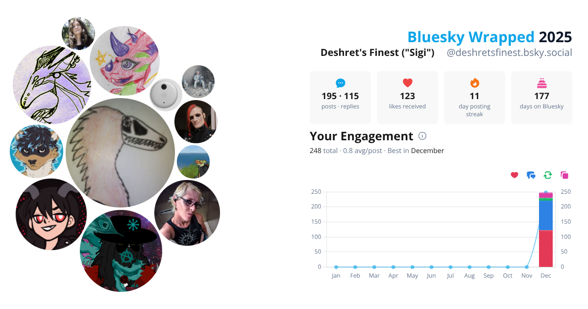 Your Bluesky Wrapped 2025 preview