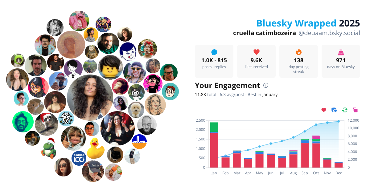 Your Bluesky Wrapped 2025 preview