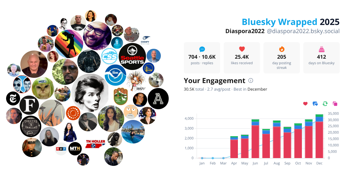 Your Bluesky Wrapped 2025 preview