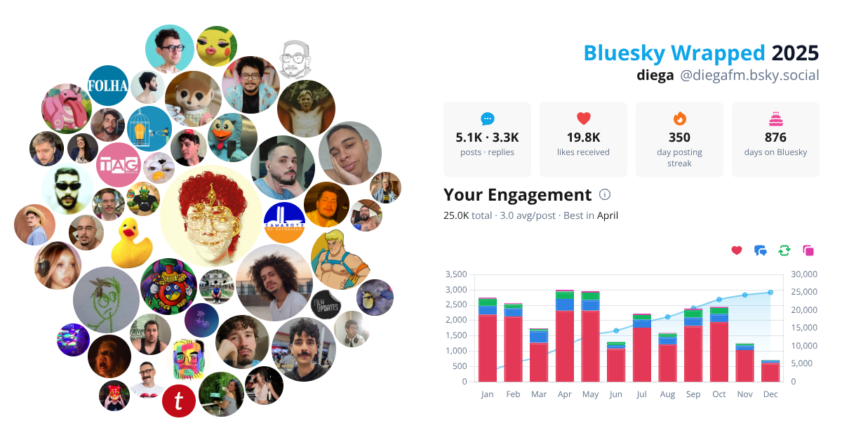 Your Bluesky Wrapped 2025 preview