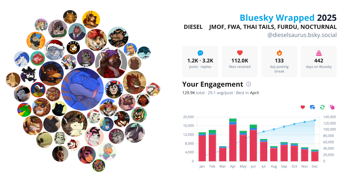 Your Bluesky Wrapped 2025 preview
