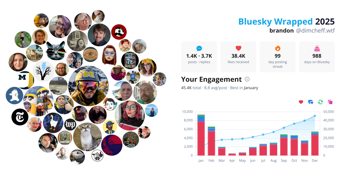 Your Bluesky Wrapped 2025 preview