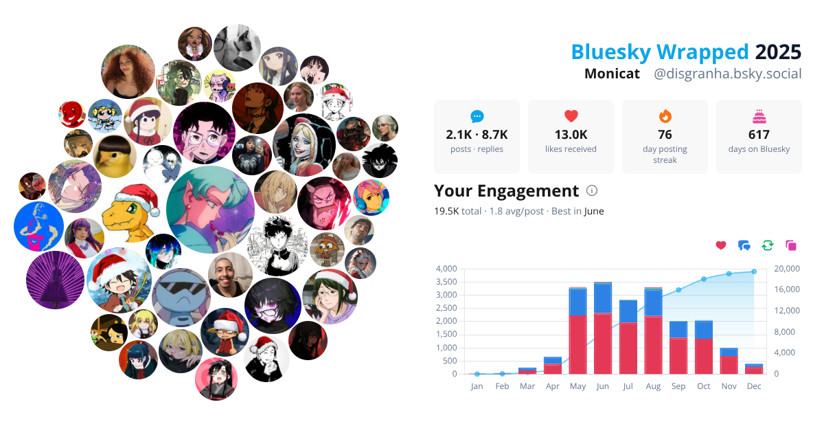 Your Bluesky Wrapped 2025 preview