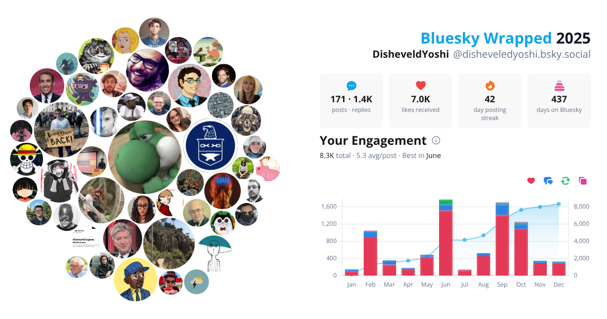 Your Bluesky Wrapped 2025 preview