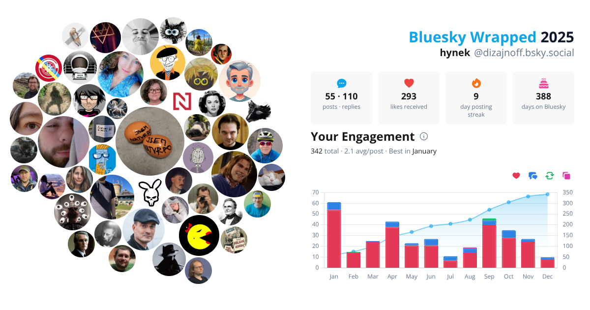 Your Bluesky Wrapped 2025 preview