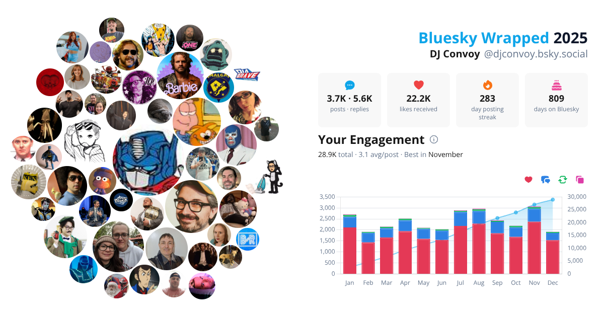 Your Bluesky Wrapped 2025 preview