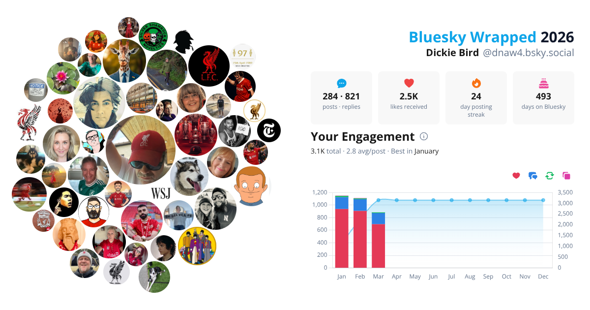 Your Bluesky Wrapped 2026 preview