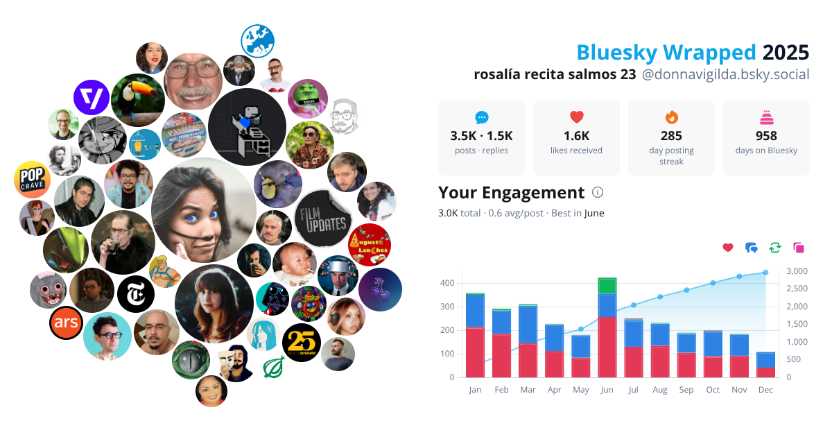 Your Bluesky Wrapped 2025 preview