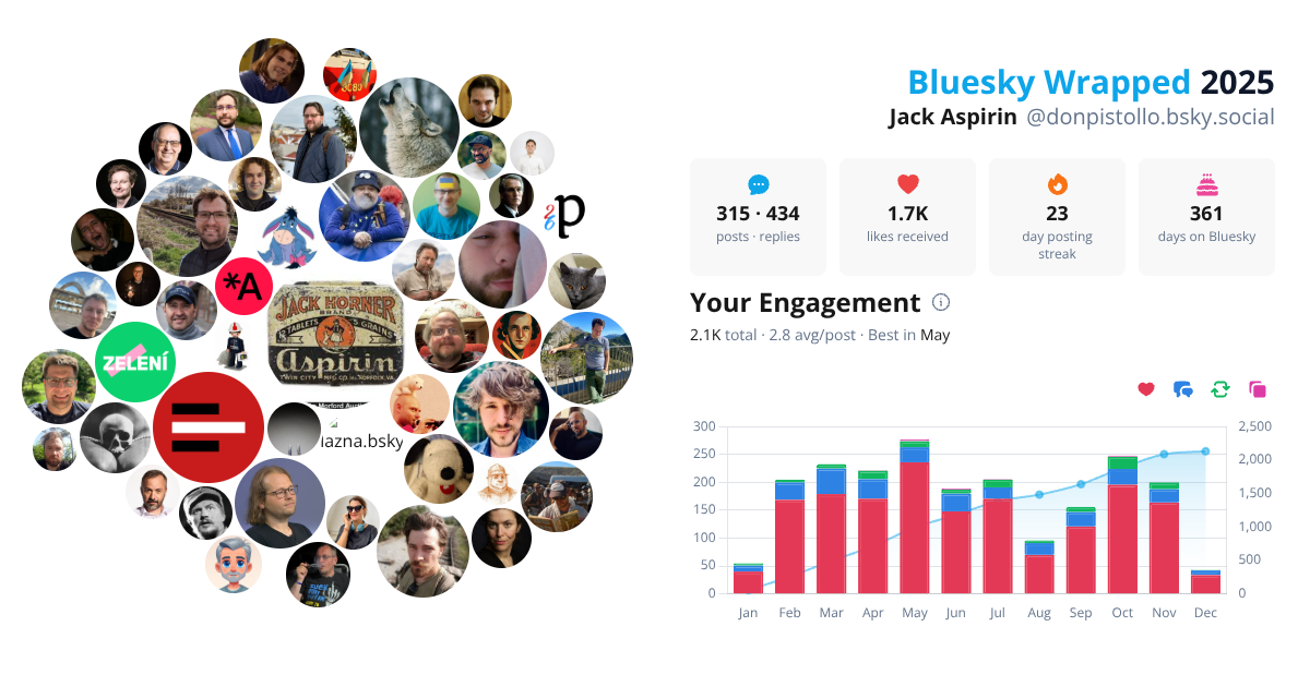 Your Bluesky Wrapped 2025 preview