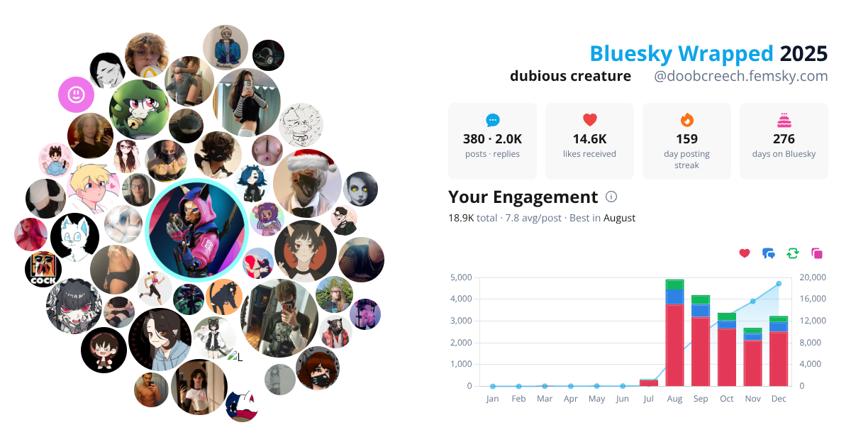 Your Bluesky Wrapped 2025 preview