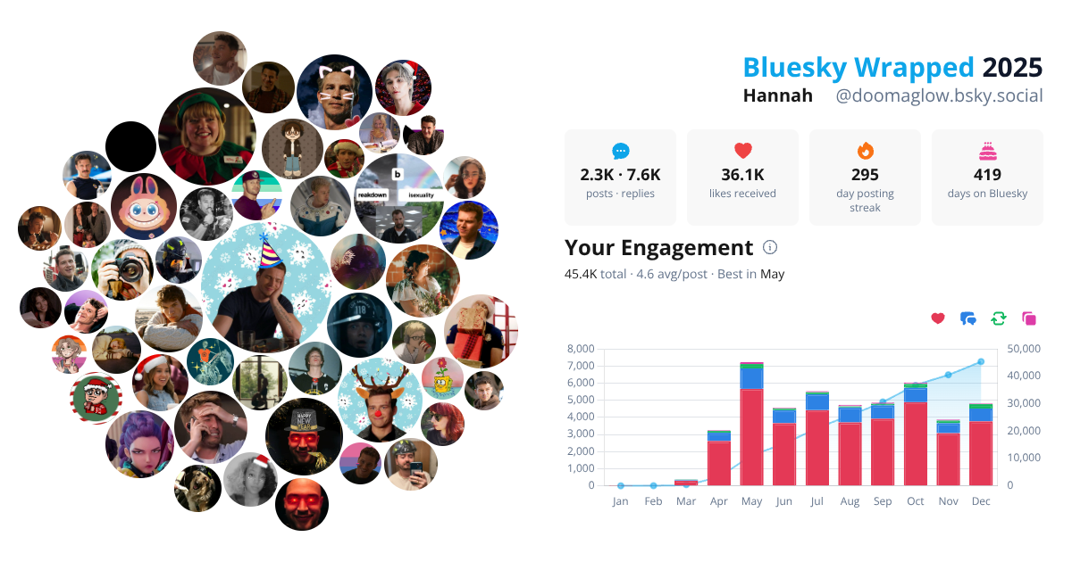 Your Bluesky Wrapped 2025 preview