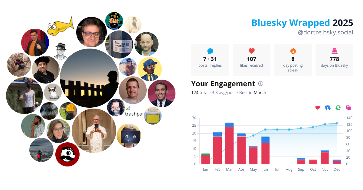 Your Bluesky Wrapped 2025 preview