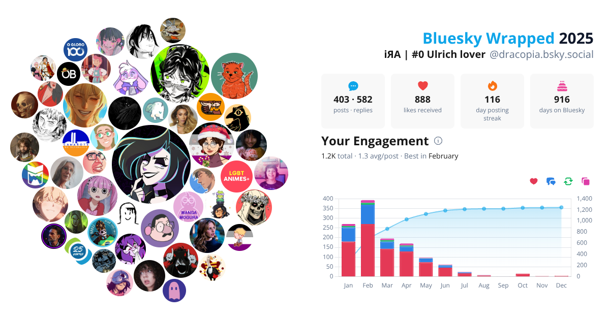 Your Bluesky Wrapped 2025 preview