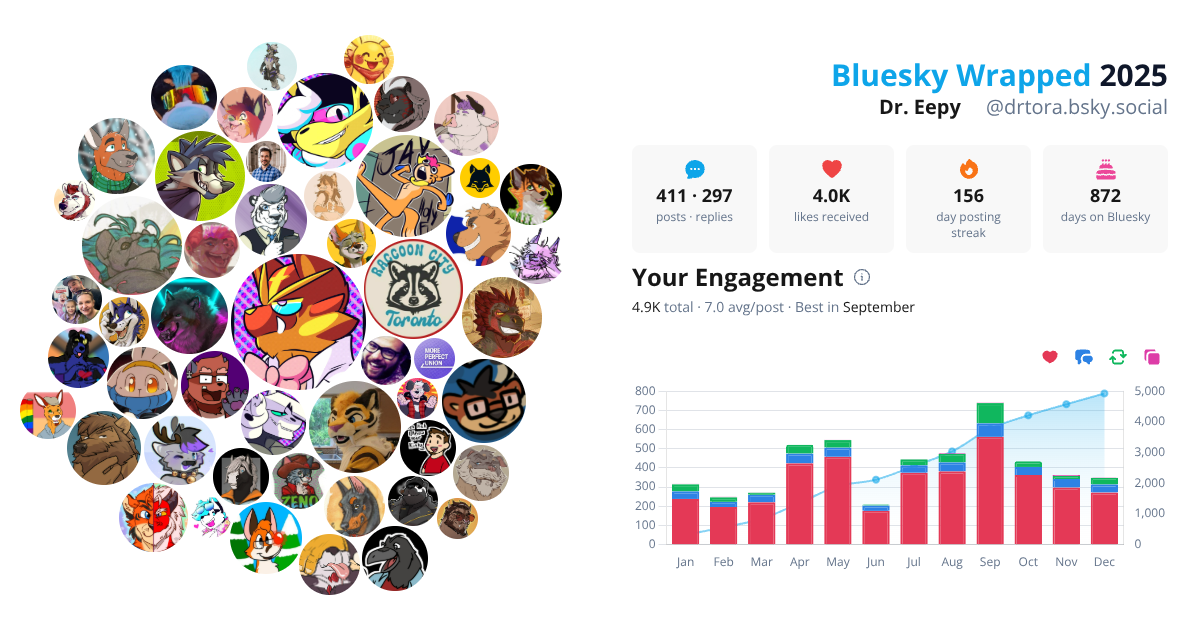Your Bluesky Wrapped 2025 preview