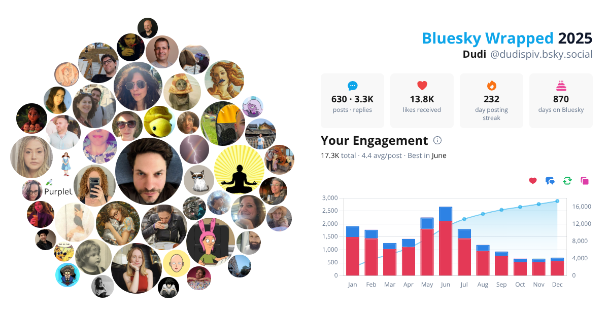 Your Bluesky Wrapped 2025 preview
