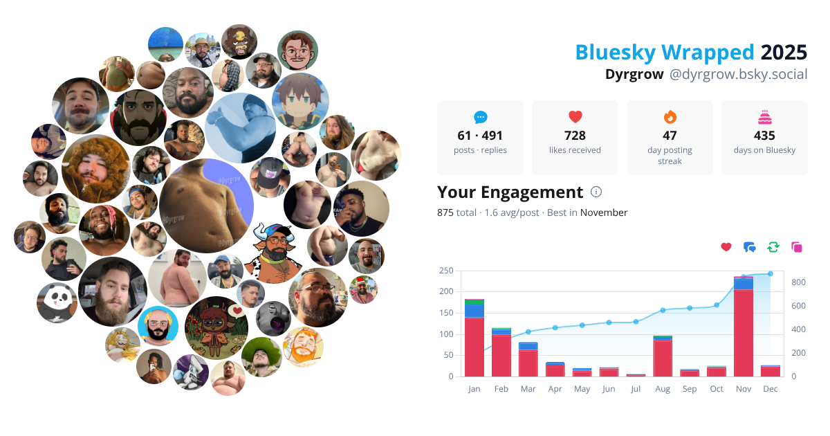Your Bluesky Wrapped 2025 preview