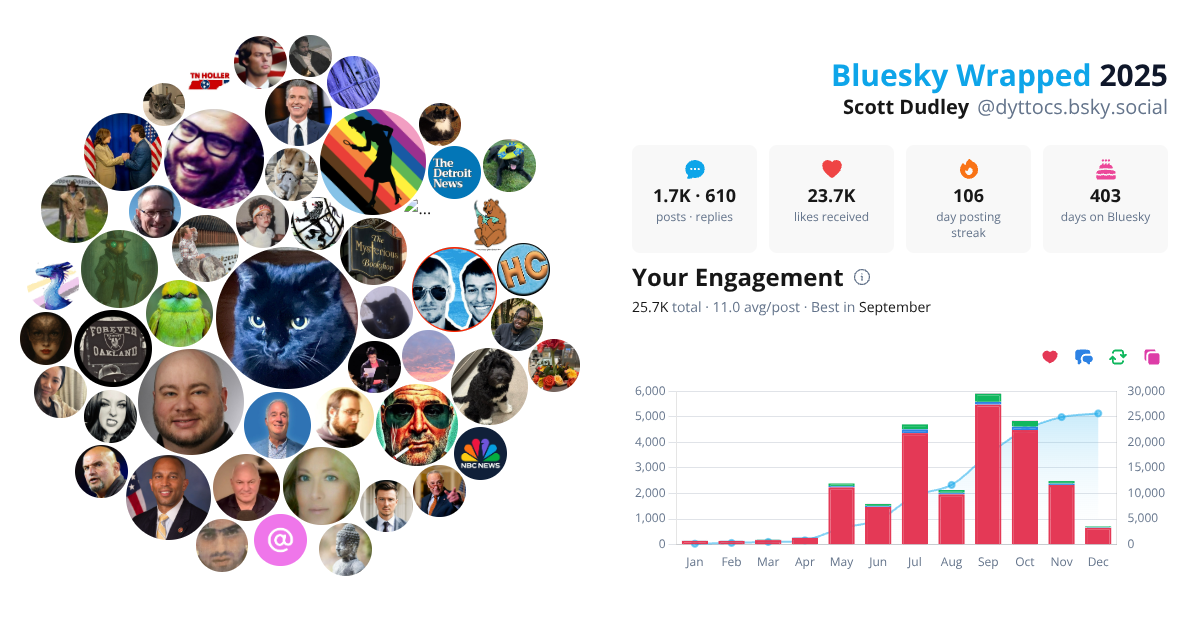 Your Bluesky Wrapped 2025 preview
