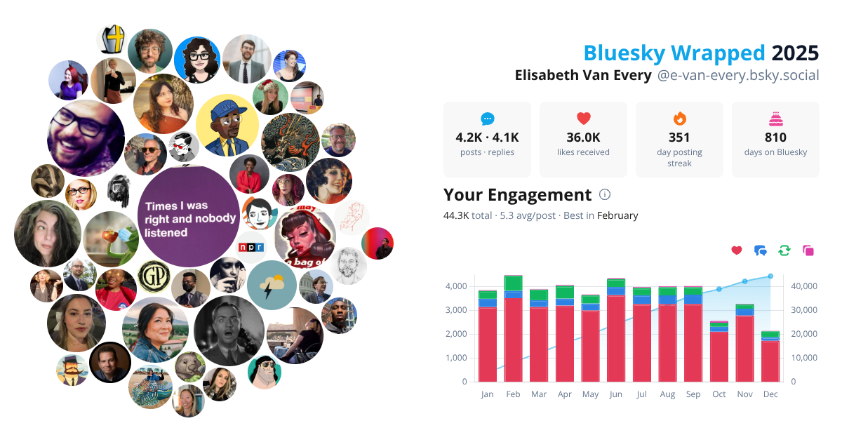 Your Bluesky Wrapped 2025 preview