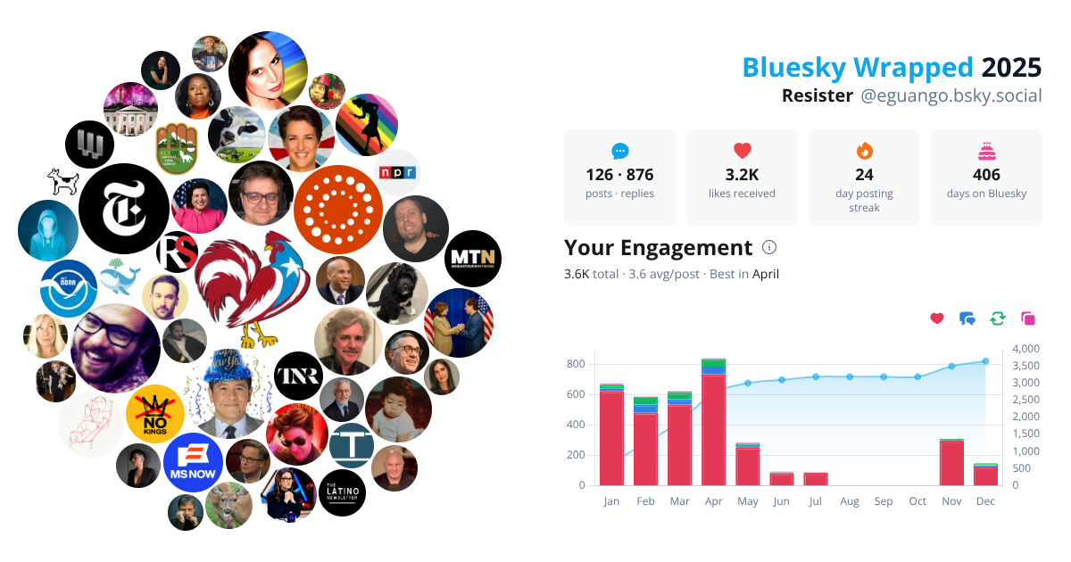 Your Bluesky Wrapped 2025 preview