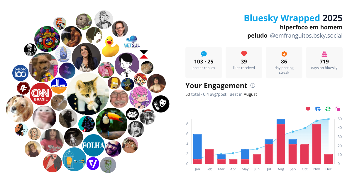 Your Bluesky Wrapped 2025 preview
