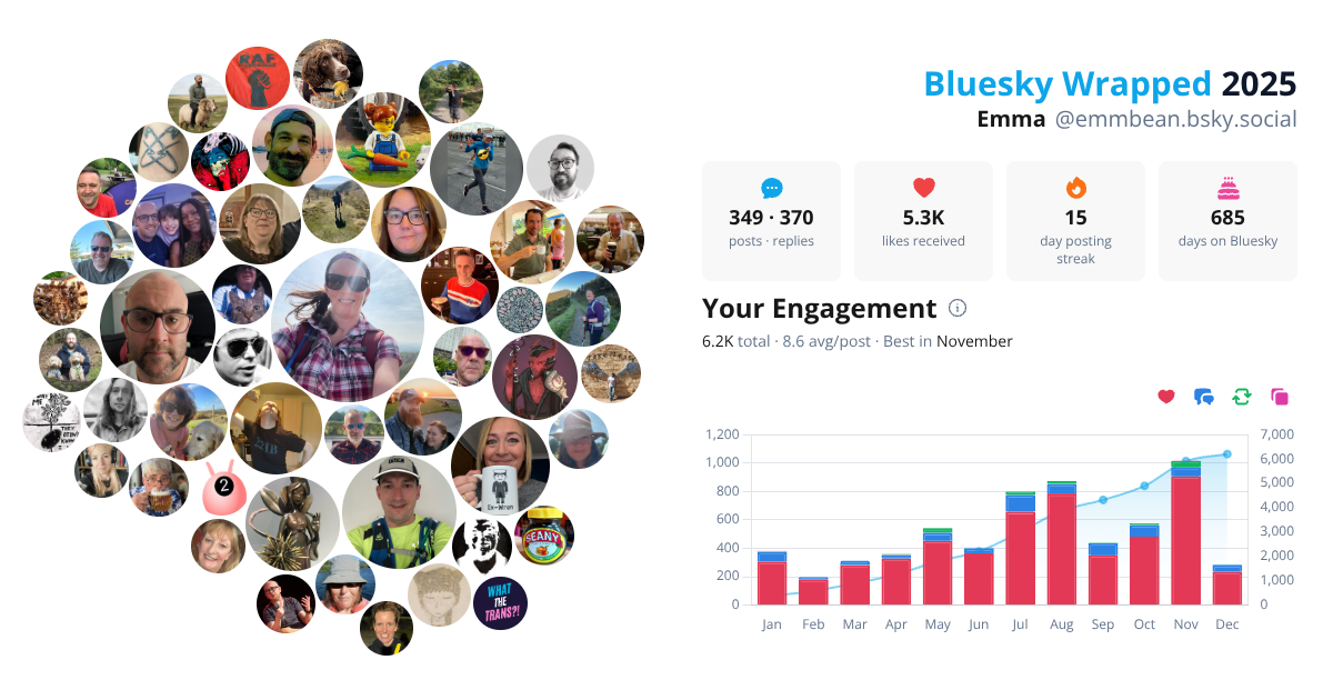 Your Bluesky Wrapped 2025 preview