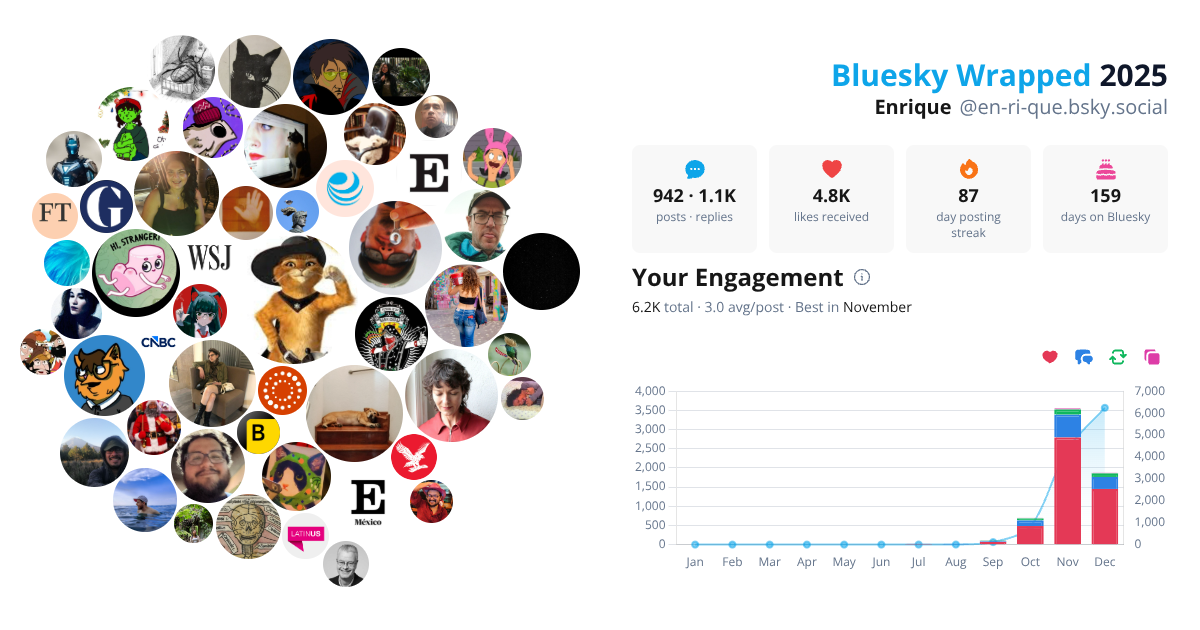 Your Bluesky Wrapped 2025 preview