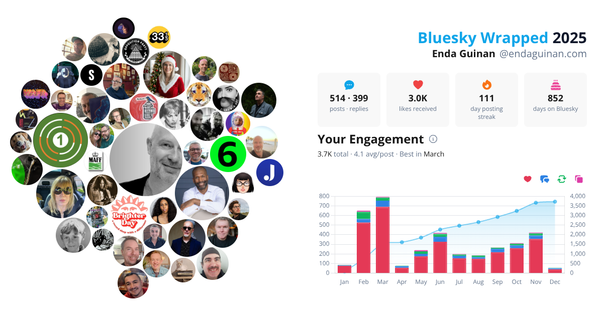 Your Bluesky Wrapped 2025 preview