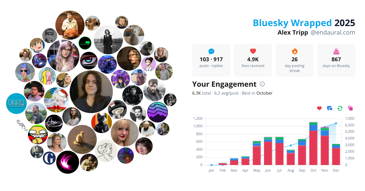 Your Bluesky Wrapped 2025 preview