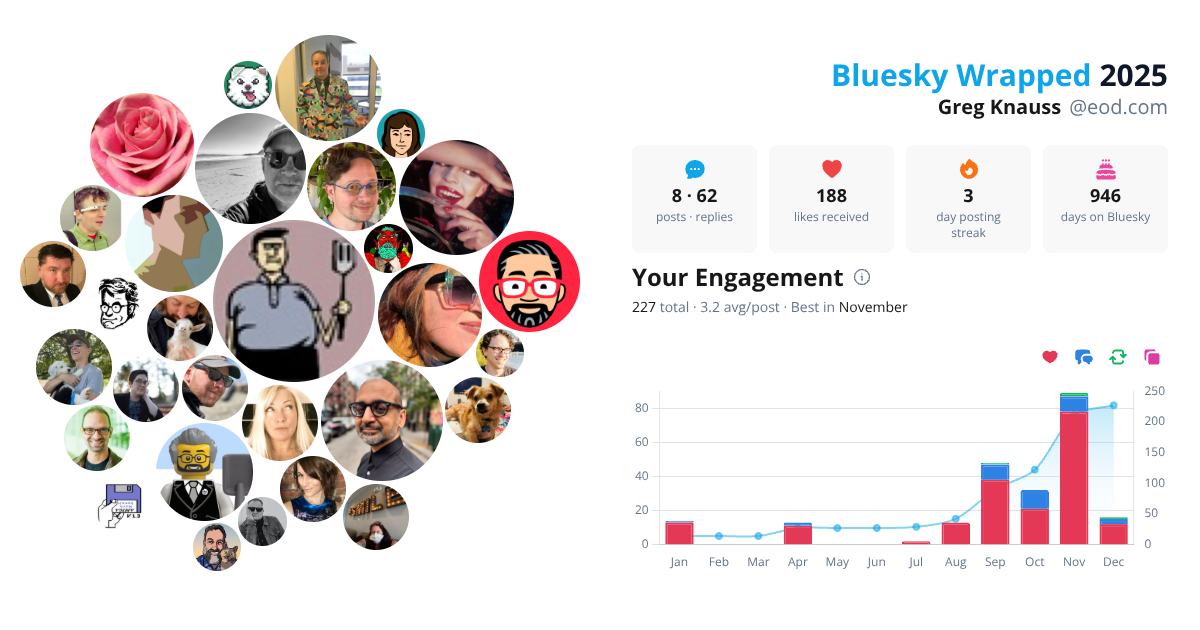 Your Bluesky Wrapped 2025 preview