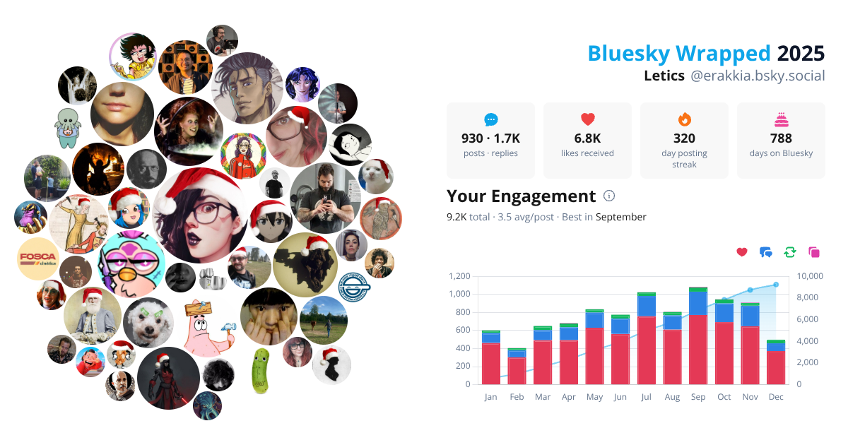 Your Bluesky Wrapped 2025 preview