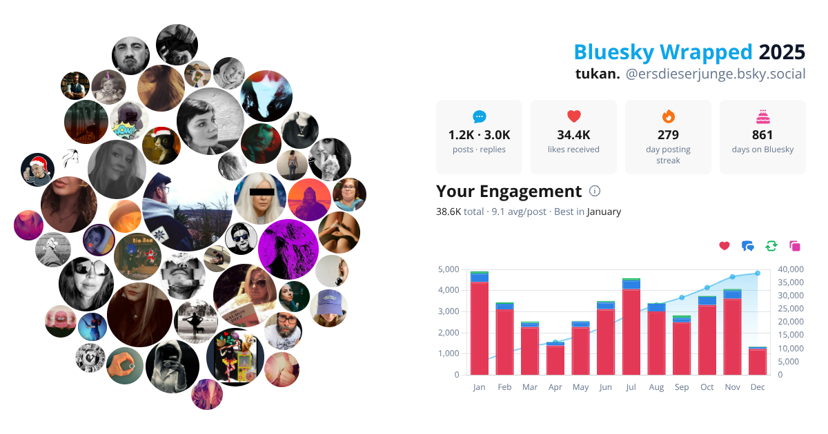 Your Bluesky Wrapped 2025 preview