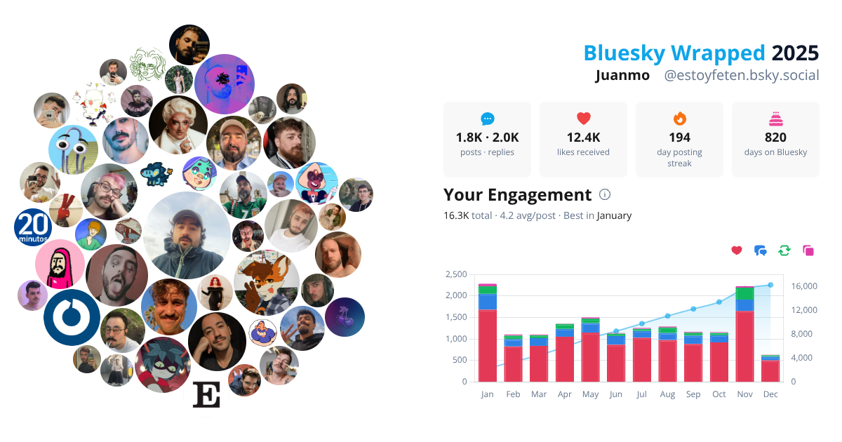 Your Bluesky Wrapped 2025 preview