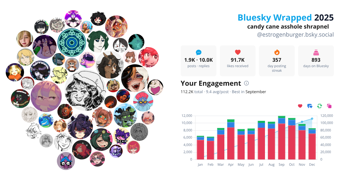Your Bluesky Wrapped 2025 preview