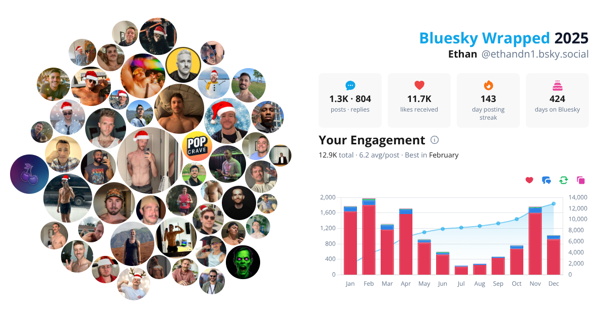 Your Bluesky Wrapped 2025 preview