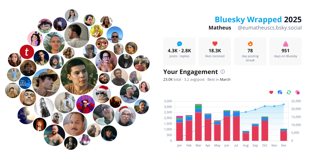Your Bluesky Wrapped 2025 preview