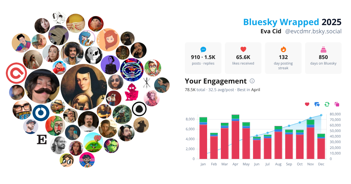 Your Bluesky Wrapped 2025 preview