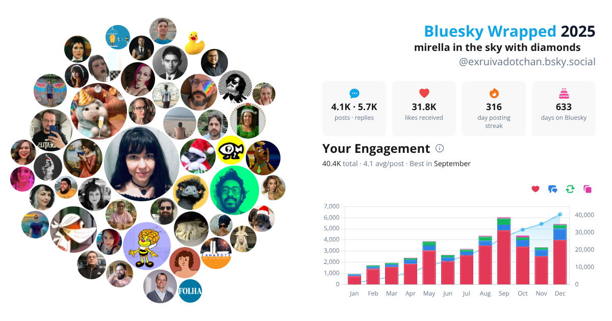 Your Bluesky Wrapped 2025 preview