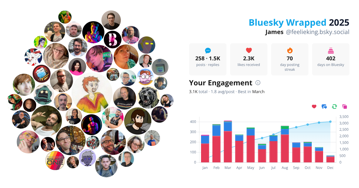 Your Bluesky Wrapped 2025 preview