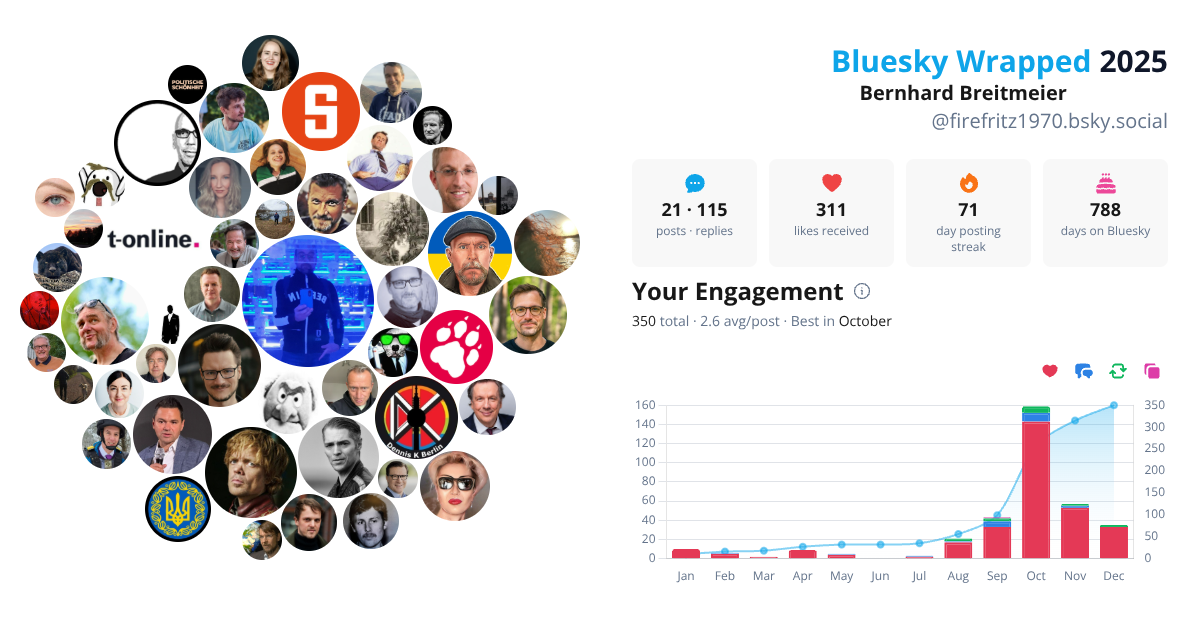 Your Bluesky Wrapped 2025 preview