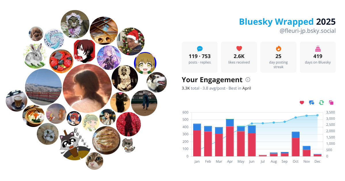 Your Bluesky Wrapped 2025 preview