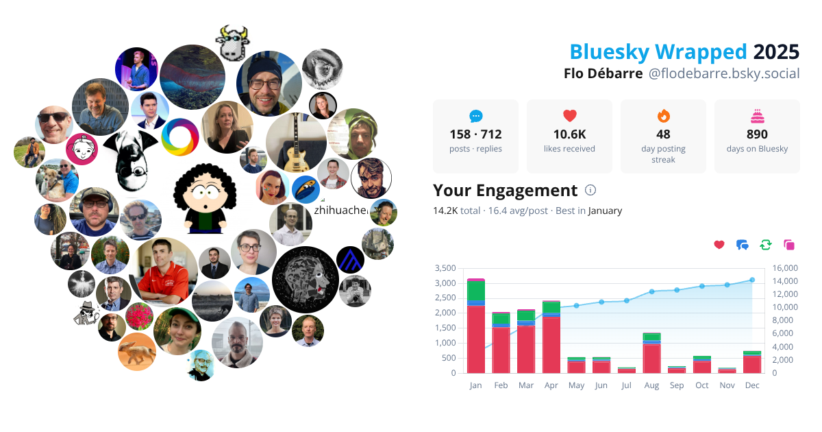 Your Bluesky Wrapped 2025 preview