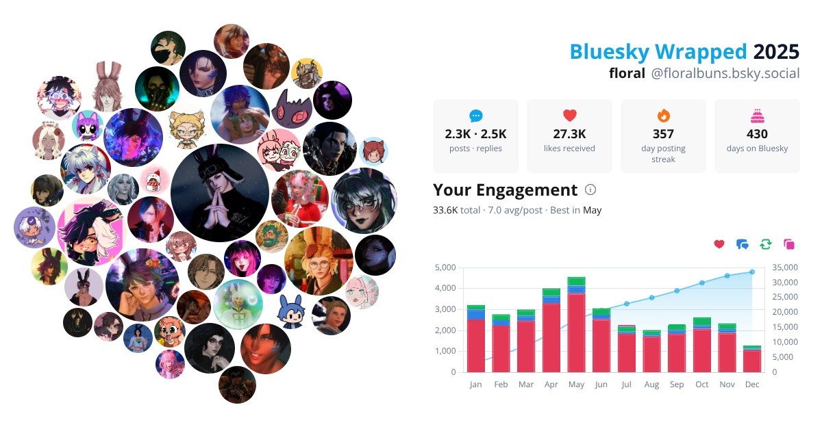 Your Bluesky Wrapped 2025 preview