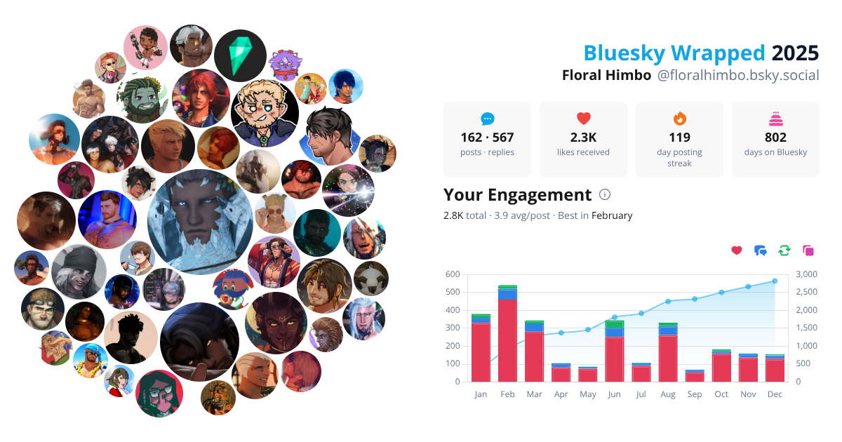 Your Bluesky Wrapped 2025 preview