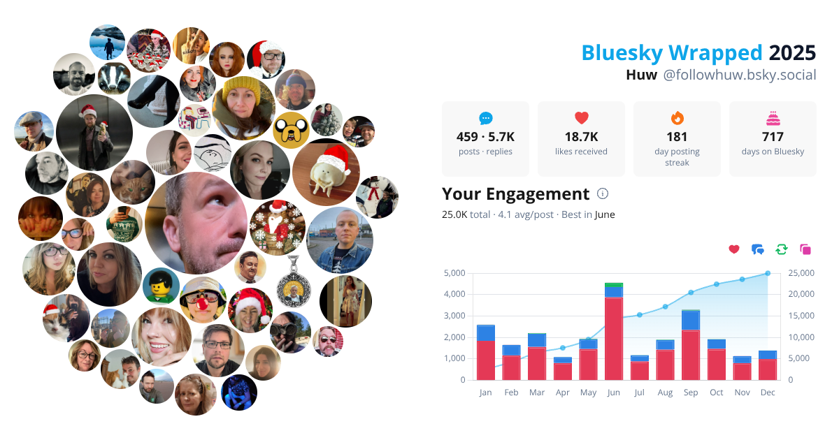 Your Bluesky Wrapped 2025 preview